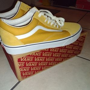 Mustard Vans sneakers